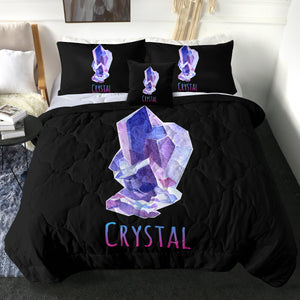 Gradient Blue Purple Geometric Crystal SWBD4126 Comforter Set