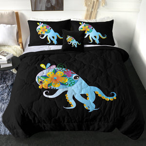 Cute Cartoon Floral Octopus SWBD4217 Comforter Set
