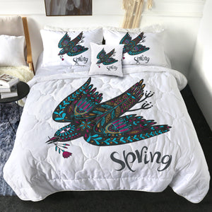 Bohemian Aztec Spring Bird SWBD4220 Comforter Set