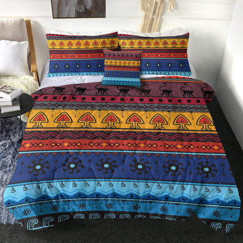 Image of Color Aztec Stripes SWBD4228 Comforter Set