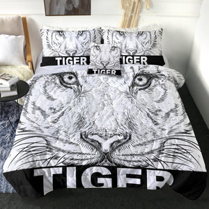 B&W Detail Tiger Sketch SWBD4230 Comforter Set