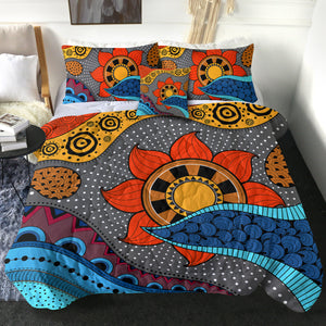 Colorful Modern Japanese Art Mandala SWBD4234 Comforter Set