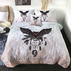 Dark Owl Dream Catcher Forest SWBD4241 Comforter Set