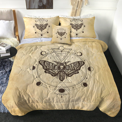 Image of Old School Skull Butterfly Zodiac SWBD4245 Comforter Set