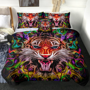 Colorful Modern Curve Art Tiger SWBD4246 Comforter Set