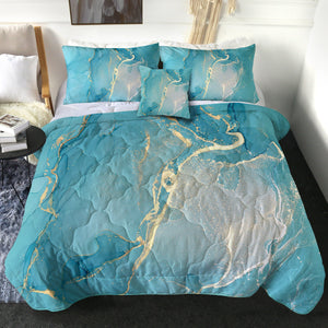 Splash Golden Light Mint SWBD4281 Comforter Set