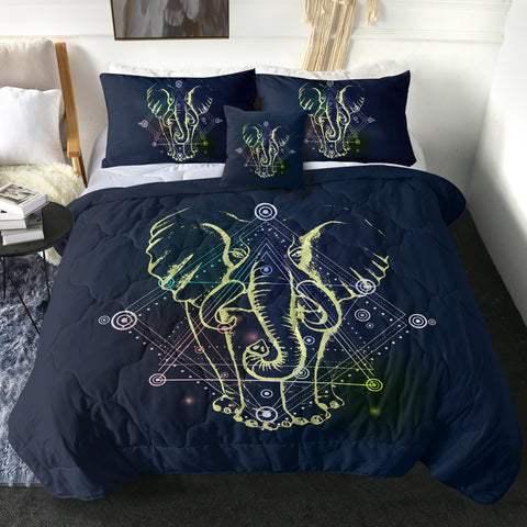 Image of Yellow Elephant Zodiac SWBD4289 Comforter Set