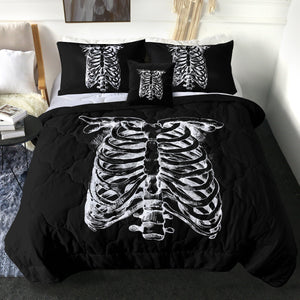 B&W Skeleton Sketch SWBD4292 Comforter Set