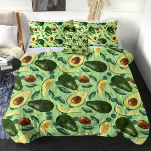 Avocado Monogram Green Theme SWBD4294 Comforter Set