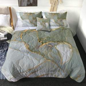 Golden Splash Shade Of Grey SWBD4308 Comforter Set
