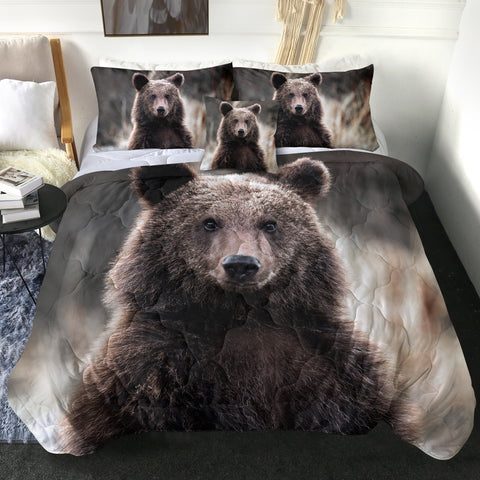 Image of Forest Black Bear SWBD4318 Comforter Set