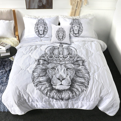 Image of B&W King Crown Lion SWBD4320 Comforter Set
