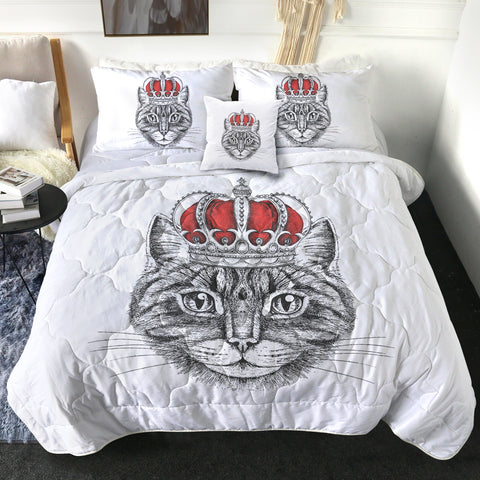 Image of Royal King Crown Cat SWBD4321 Comforter Set