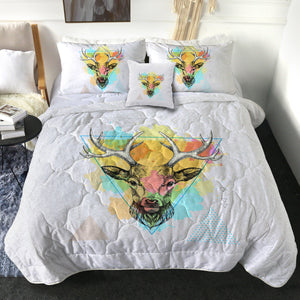 Colorful Splash Vintage Deer Triangle SWBD4327 Comforter Set
