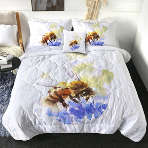 Flying Bee Watercolor Painting SWBD4405 Comforter Set