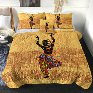 Dancing Egyptian Lady In Aztec Clothes SWBD4426 Comforter Set