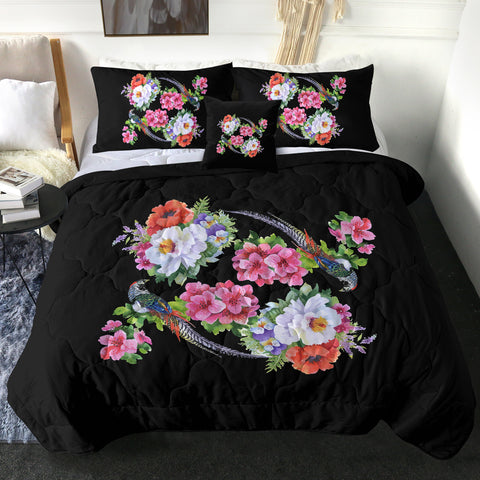 Image of Twin Flowers & Birds SWBD4449 Comforter Set