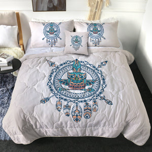 Vintage Aztec Dream Catcher Owl Logo SWBD4451 Comforter Set