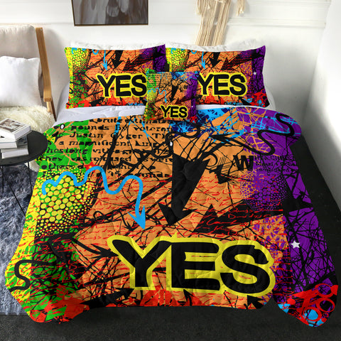 Image of YES Colorful Vintage Destressed Pattern SWBD4488 Comforter Set
