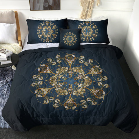 Image of Royal Mandala Navy Theme SWBD4501 Comforter Set
