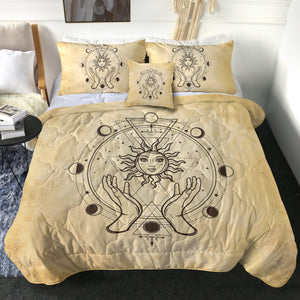 Vintage Round Zodiac Sun & Moon SWBD4503 Comforter Set