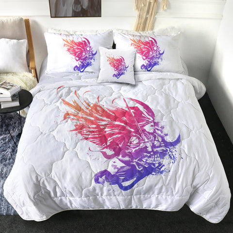 Image of Gradient Color Fight Wings Warrior SWBD4506 Comforter Set