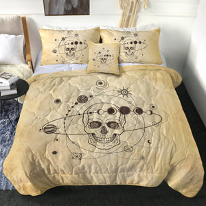Retro Skull Galaxy Sketch SWBD4524 Comforter Set