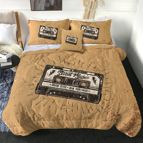 Image of Retro Cassette Street Music SWBD4526 Comforter Set