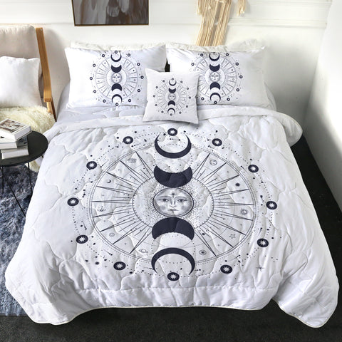 Image of Sun Face Moon Column Zodiac SWBD4544 Comforter Set