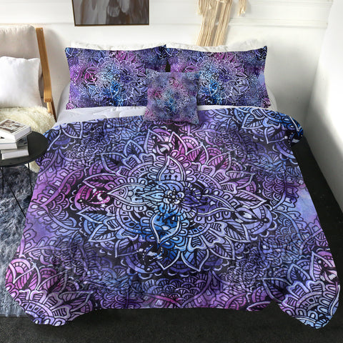 Image of Purple Mandala Matrix SWBD4646 Comforter Set