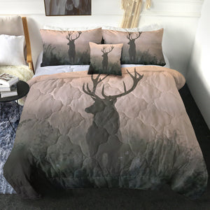 Faded Deer In Forest SWBD4654 Comforter Set