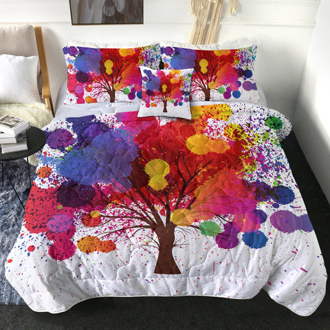 Image of Colorful Splash Big Tree SWBD4657 Comforter Set