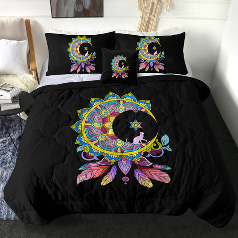 Image of Half Moon Mandala Dream Catcher SWBD4665 Comforter Set