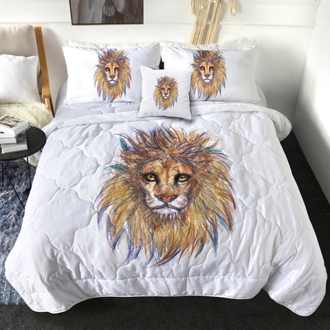 Image of Lion Waxen Color Draw SWBD5158 Comforter Set