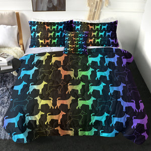 Gradent Monogram Dog Shape SWBD5182 Comforter Set