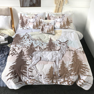 Little Deer Forest Brown Theme SWBD5197 Comforter Set
