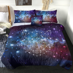 Panther Geometric Line Galaxy Theme SWBD5198 Comforter Set