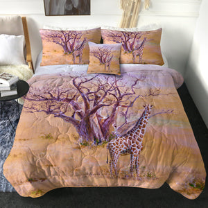 Watercolor Real Giraffe SWBD5254 Comforter Set
