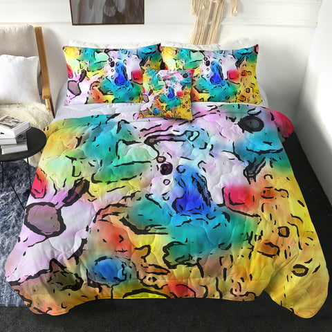 Image of Colorful Leopard Pattern SWBD5258 Comforter Set
