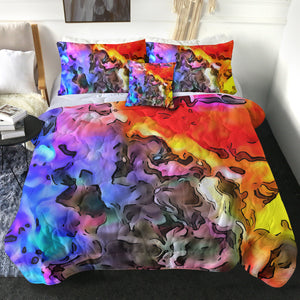 Colorful Waves Watercolor SWBD5259 Comforter Set