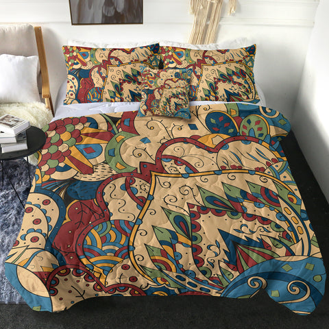 Image of Vintage Color Royal Pattern SWBD5334 Comforter Set