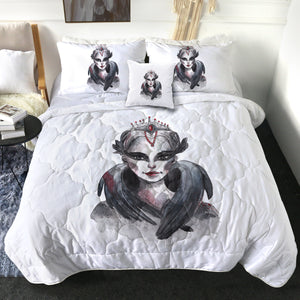 Watercolor Dark Female Witch SWBD5354 Comforter Set