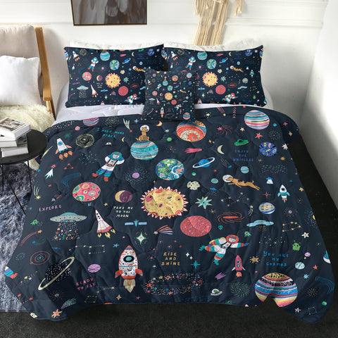 Image of Cute Tiny Space Draw SWBD5469 Comforter Set