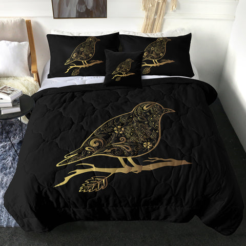 Image of Golden Mandala Sunbird SWBD5472 Comforter Set