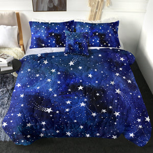 Blue Tint Galaxy Stars SWBD5474 Comforter Set