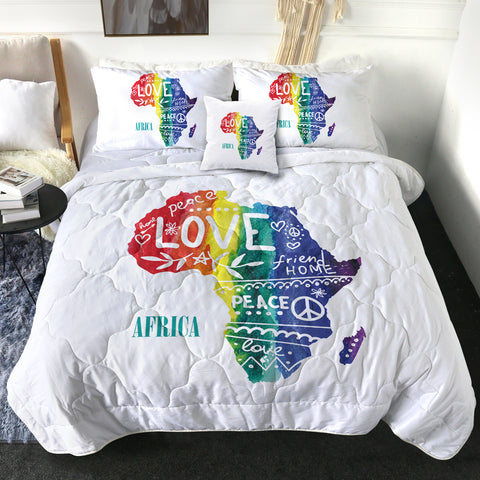 Image of Piece And Love LGBT Africa SWBD5478 Comforter Set