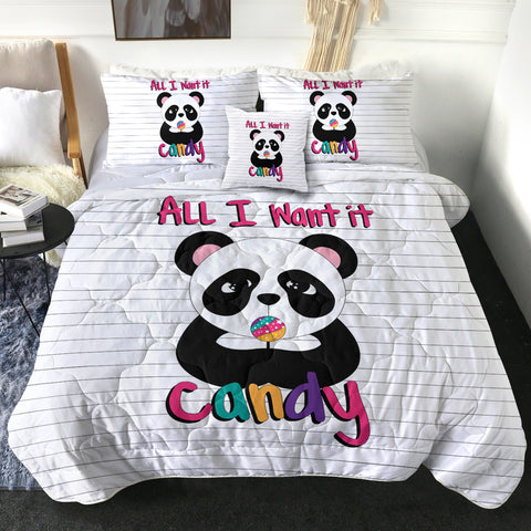 Image of Lovely Panda All I Want Is Candy SWBD5487 Comforter Set