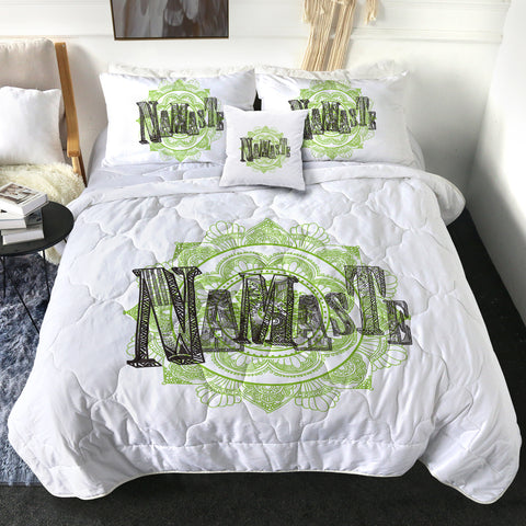 Image of Namaste Volt Mandala White Theme SWBD5494 Comforter Set