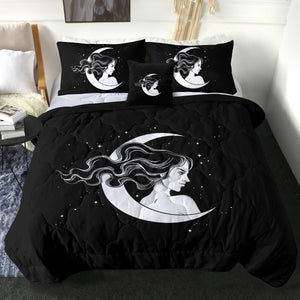 B&W Lady & Half Moon SWBD5606 Comforter Set