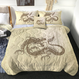 Asian Dragon Earth Tone SWBD5623 Comforter Set